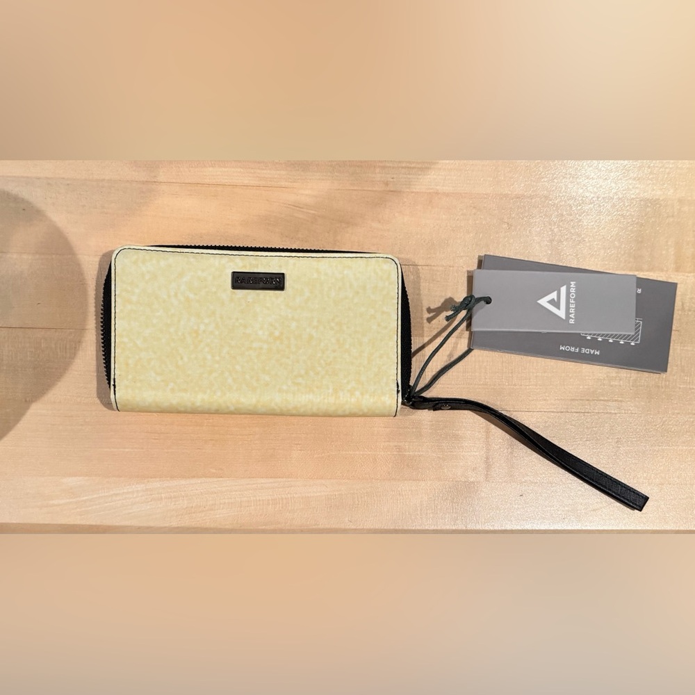 Rareform Madison Wristlet Yellow w/ Black Accents - NWT